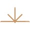 Ekena Millwork Kennewick Timber Gable Bracket, Western Red Cedar, 96"W x 48"H x 1 1/2"D x 3 1/2"F, 12/12 Pitch GBW096X48X0204KEN00SWR - alternate 1